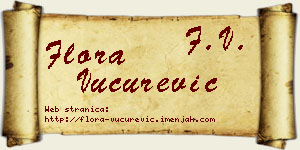 Flora Vučurević vizit kartica